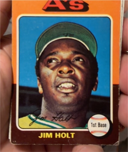 1975 Topps #607 Jim Holt — front