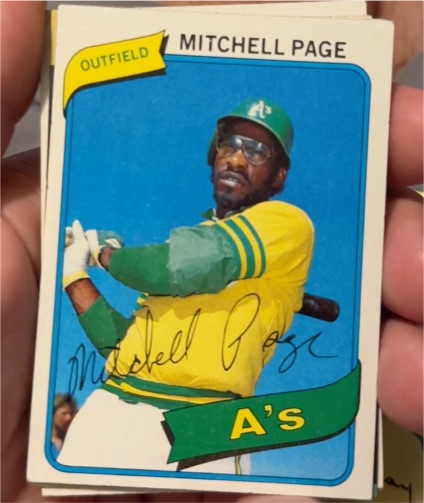 1980 Topps #586 Mitchell Page — front