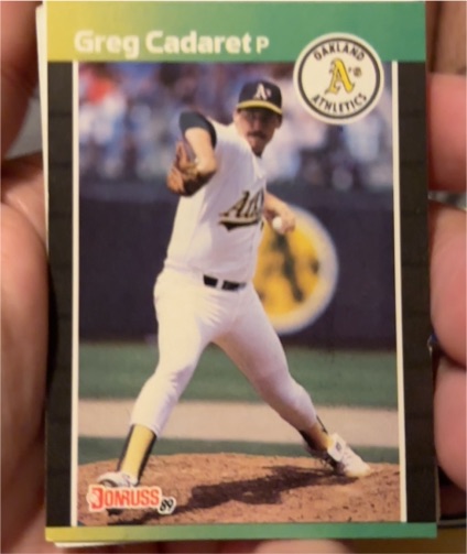 1989 Donruss #479 Greg Cadaret Oakland Athletics — front