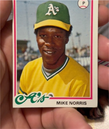 1978 Topps #434 Mike Norris Oakland Athletics — front