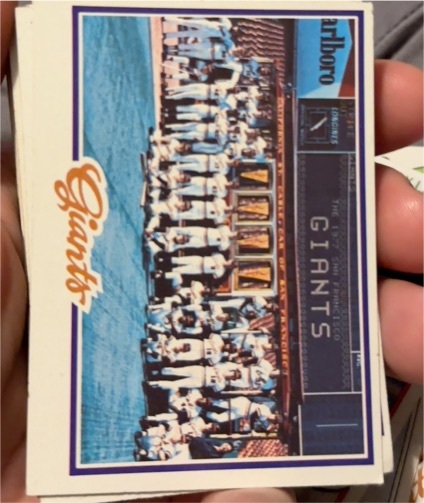 1978 Topps #82 San Francisco Giants Team Checklist — front