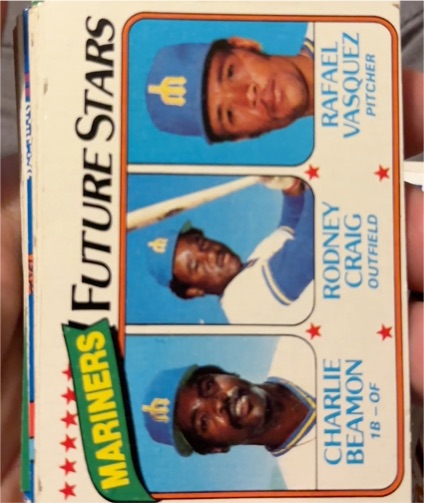 1980 Topps #672 Mariners Future Stars Rodney Craig Charlie Beamon Rafael Vasquez — front