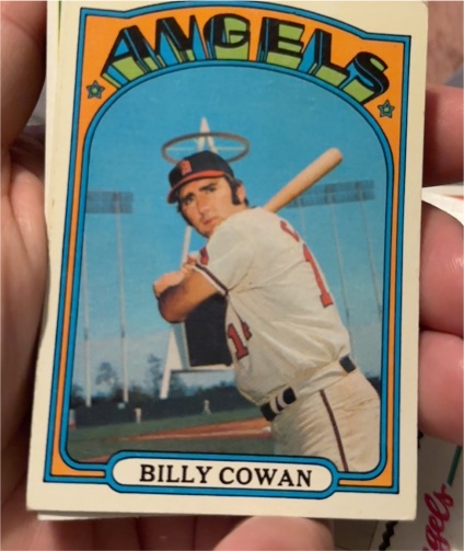 1972 Topps #19 Billy Cowan California Angels — front
