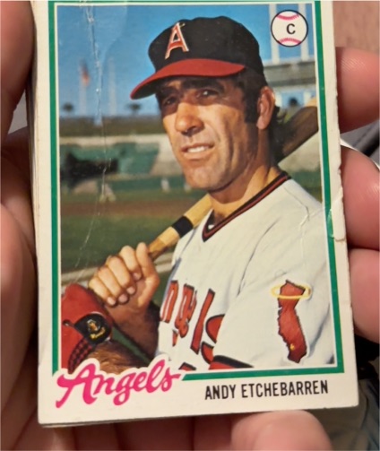 1978 Topps #313 Andy Etchebarren — front