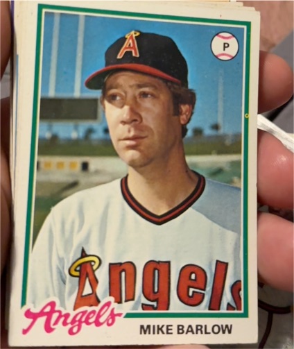 1978 Topps #429 Mike Barlow California Angels — front