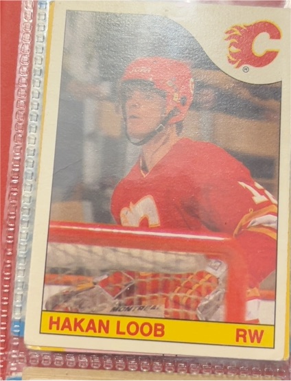 1985-86 O-Pee-Chee #184 Hakan Loob — front