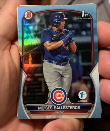 2023 Bowman 1st Edition #BPPF-11 Moises Ballesteros — front