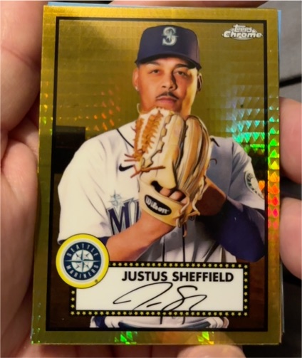 2021 Topps Chrome Platinum Anniversary #475 Justus Sheffield — front