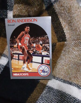 1990-91 NBA Hoops #224 Ron Anderson — front