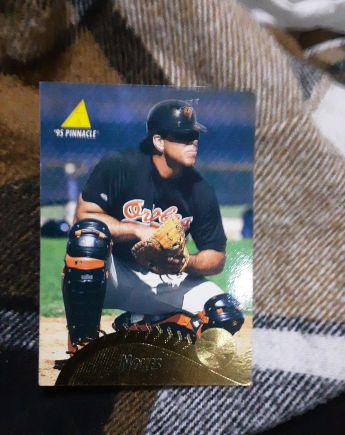 1995 Pinnacle #417 Matt Nokes — front
