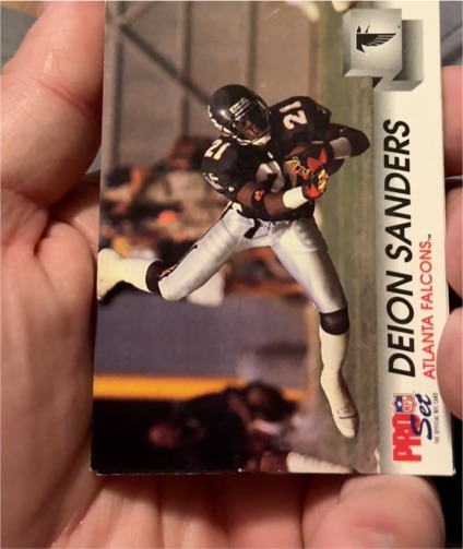 1992 Pro Set #434 Deion Sanders — front