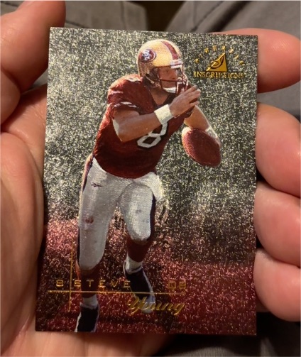 1997 Pinnacle Inscriptions #2 Steve Young — front