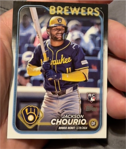 2024 Topps #698 Jackson Chourio — front
