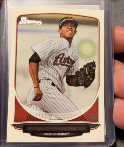 2013 Bowman Prospects #BP100 Carlos Correa — front