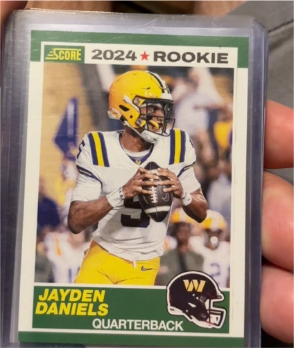 2024 Panini Score 35th Anniversary Rookie #2 Jayden Daniels — front