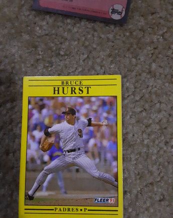 1991 Fleer #533 Bruce Hurst — front