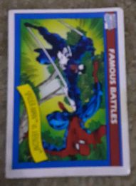 1990 Impel Marvel Universe #106 Spider-Man vs Venom — front