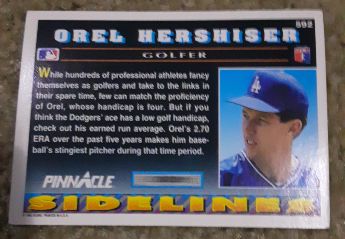 1992 Pinnacle #21 Orel Hershiser Los Angeles Dodgers — front