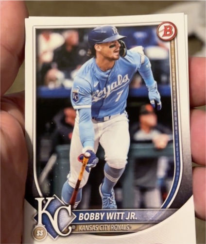 2025 Bowman #7 Bobby Witt Jr. — front