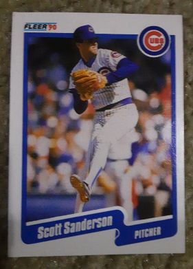 1990 Fleer #41 Scott Sanderson — front