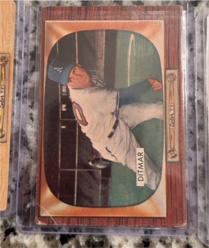 1955 Bowman #90 Art Ditmar — front