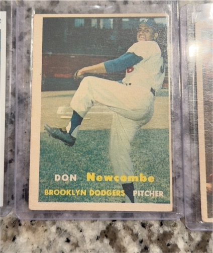 1957 Topps #130 Don Newcombe — front