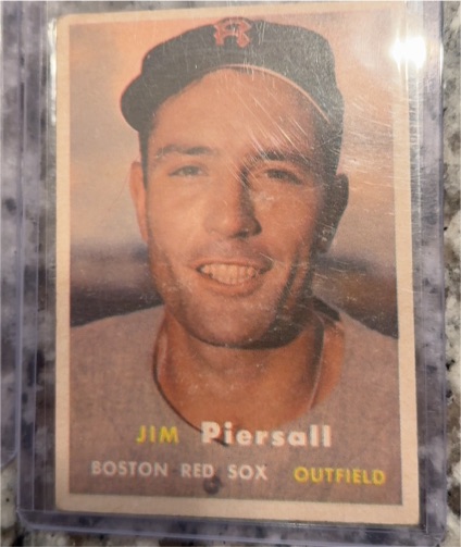 1957 Topps #75 Jim Piersall — front