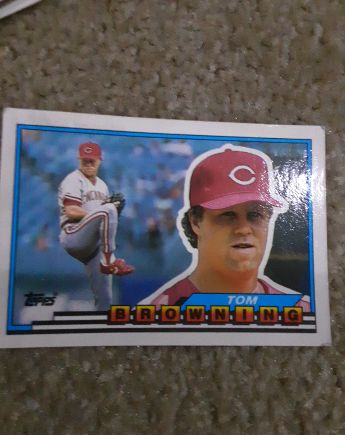 1988 Topps Big #96 Tom Browning — front