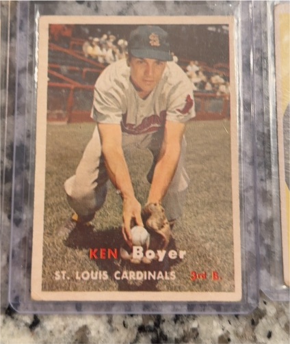 1957 Topps #122 Ken Boyer — front