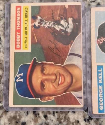 1956 Topps #257 Bobby Thomson — front