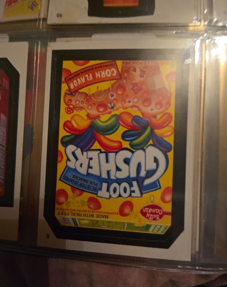 2004 Topps Wacky Packages All New Series 1 #6 Foot Gushers — front