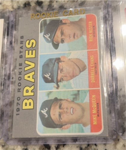 1970 Topps #621 Braves Rookie Stars Darrell Evans, Mike McQueen, Rick Kester — front