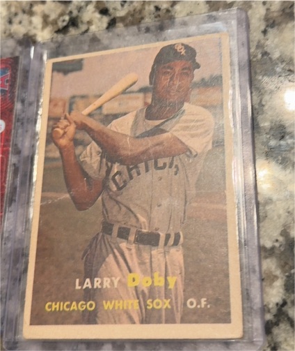 1957 Topps #85 Larry Doby — front