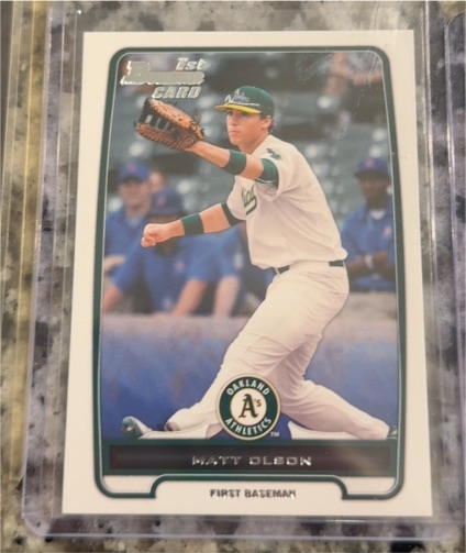 2012 Bowman Draft Picks and Prospects #BDPP20 Matt Olson — front