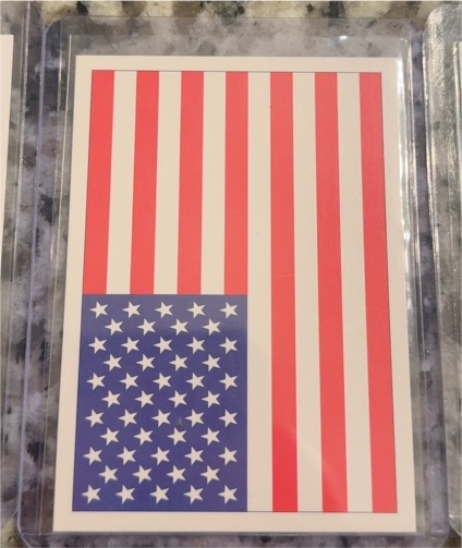 1991 Score #737 American Flag — front