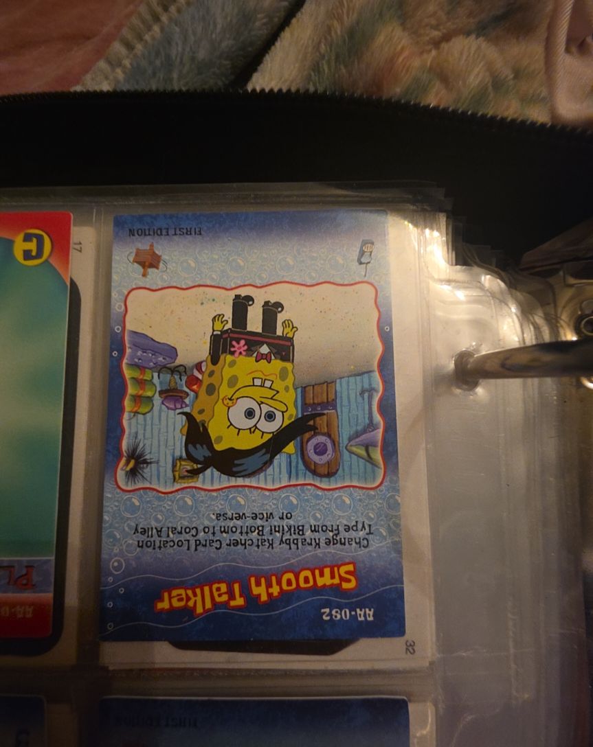 2003 Upper Deck SpongeBob SquarePants Aquatic Amigos #AA-082 Smooth Talker — front