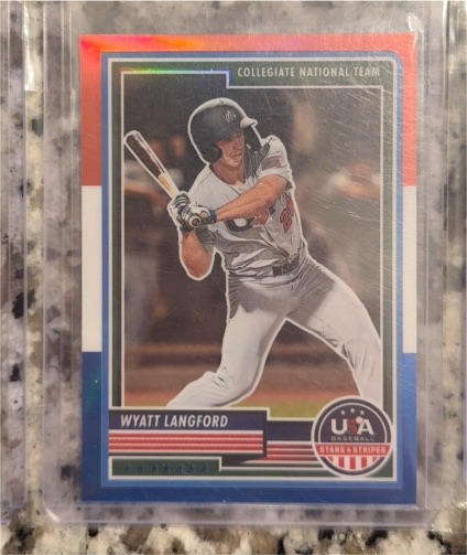 2023 Panini USA Baseball Stars & Stripes #73 Wyatt Langford — front