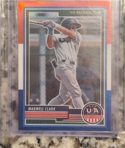2023 Panini USA Baseball Stars & Stripes #42 Maxwell Clark — front