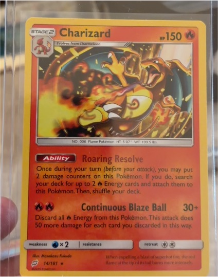 2019 Pokémon Sun & Moon Team Up #14 Charizard — front