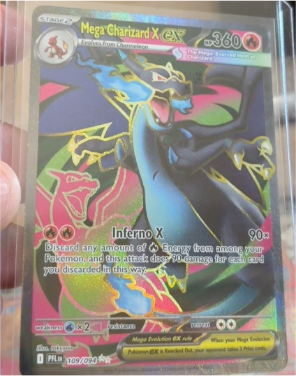 2014 Pokémon XY Phantom Forces #109 Mega Charizard X EX — front