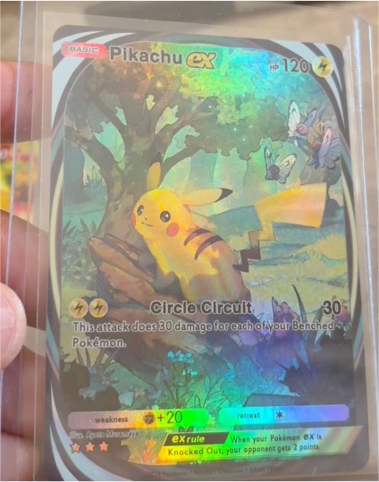 Pikachu ex Pokémon TCG — front