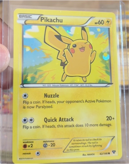 2014 Pokémon XY #42 Pikachu — front