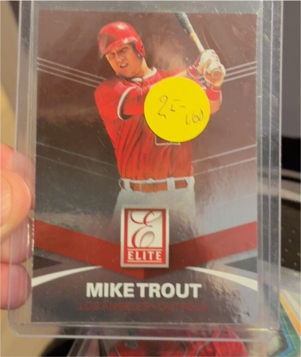 2015 Panini Elite #34 Mike Trout — front