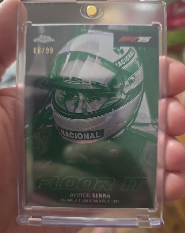 2025 Topps Chrome Formula 1 #FI-10 Ayrton Senna Floor It — front