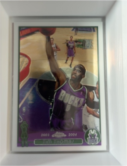 2003-04 Topps Chrome #80 Tim Thomas — front