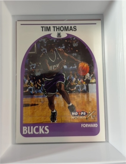 1999-00 Skybox NBA Hoops Decade Hoopla #179 Tim Thomas — front