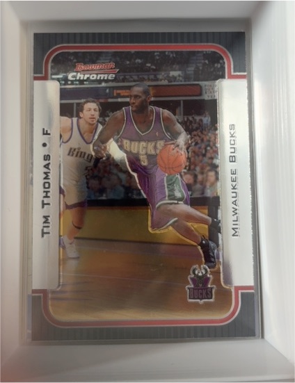 2003-04 Bowman Chrome #94 Tim Thomas — front