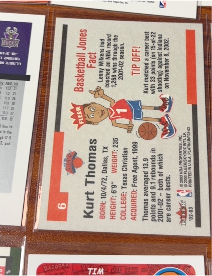 1993 Fleer #6 Kurt Thomas — front