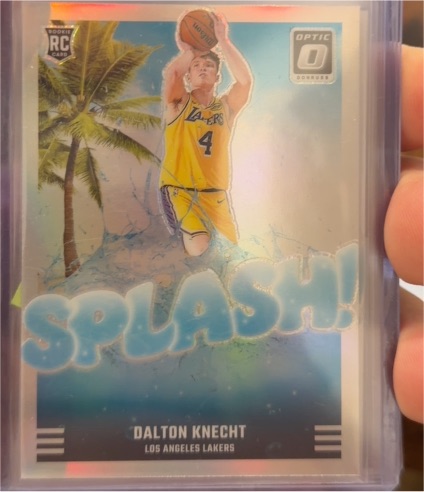 2024 Donruss Optic #12 Dalton Knecht Splash Silver Prizm — front