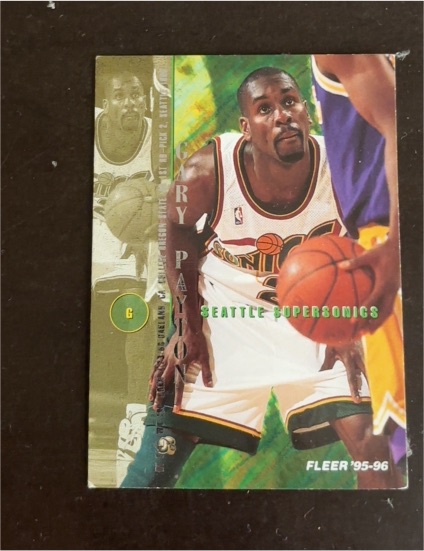 1995-96 Fleer #255 Gary Payton — front